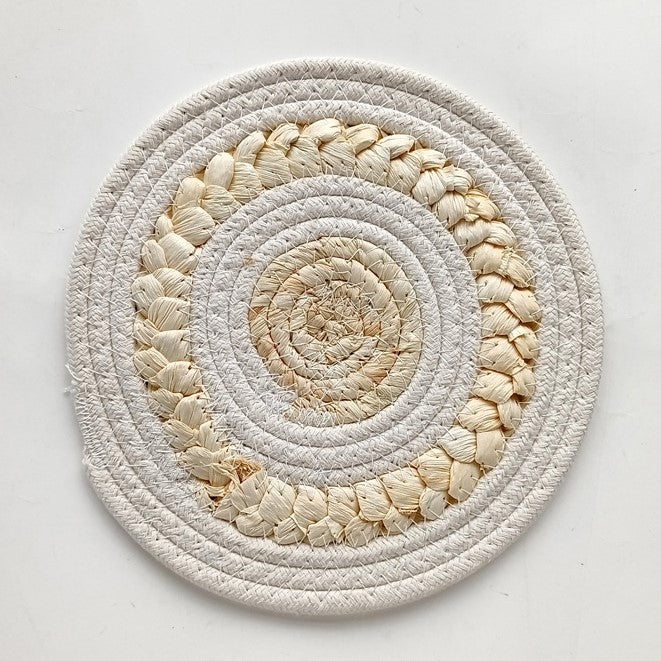 Panier mural tissé bohème rond pour décoration de ferme Y22