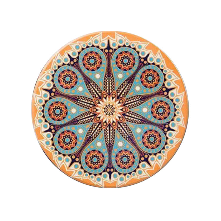 Mandala Round Ceramic Absorbent Coaster Y21