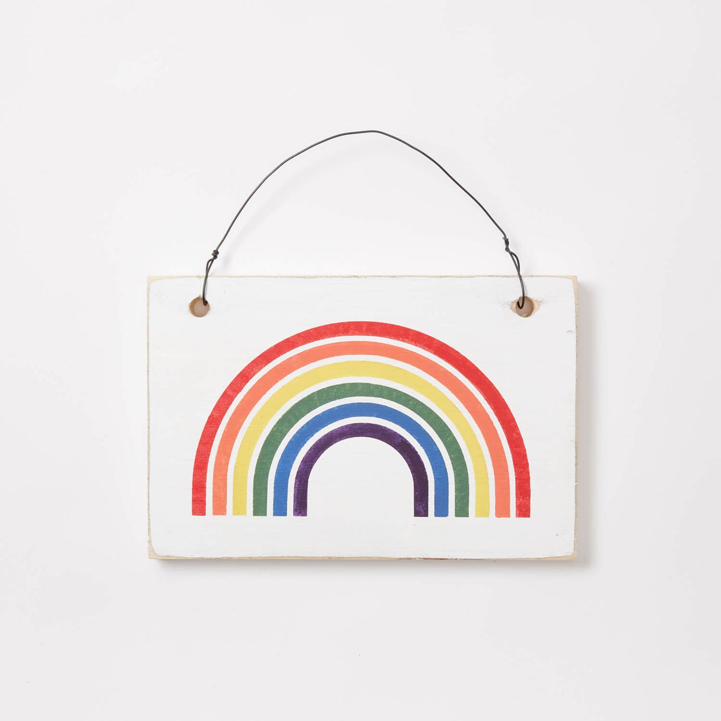 Rainbow Wooden Sign