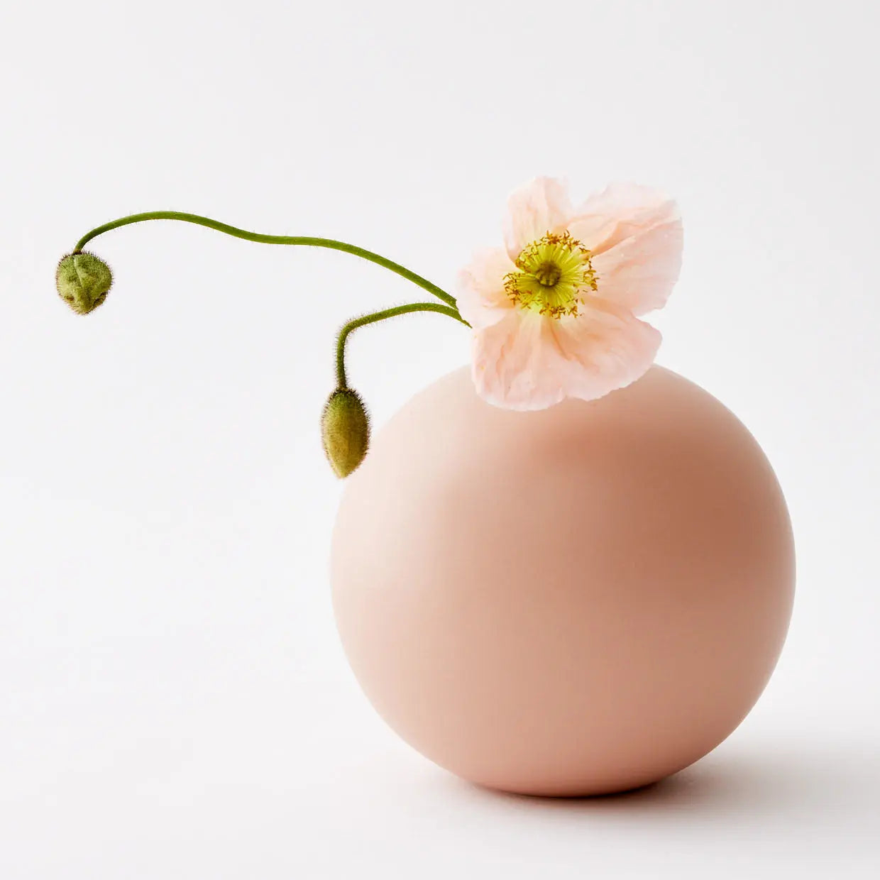 Bubbly Ceramic Vase Beige