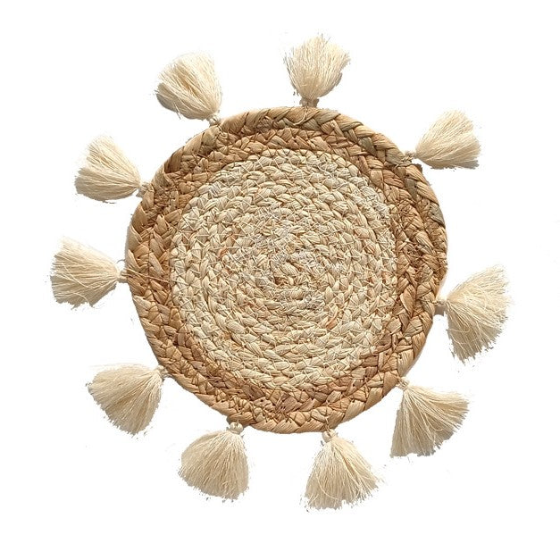 Panier mural tissé bohème rond pour décoration de ferme Y22
