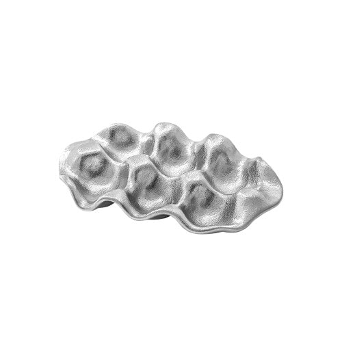 Plateau créatif en céramique pour œufs, rangement de bijoux, présentoir, décoration de table avec 6 compartiments Y41