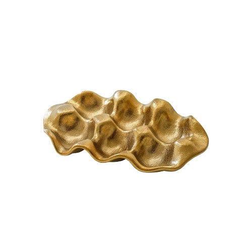 Plateau créatif en céramique pour œufs, rangement de bijoux, présentoir, décoration de table avec 6 compartiments Y41