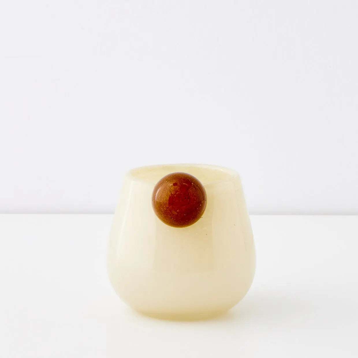 Droplet Small Coloured Glass Vase Yellow