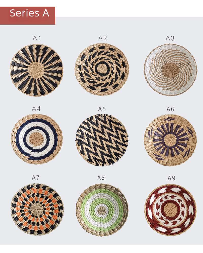 Exotic Moroccan Style Round Wall Hanging Rattan Wall Art Y20