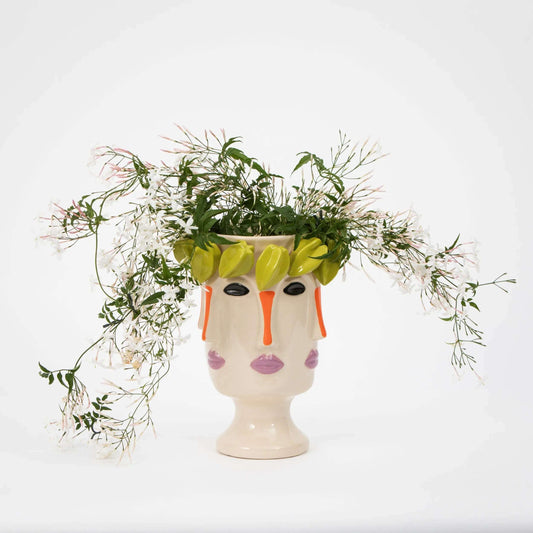 Face It Ceramic Vase