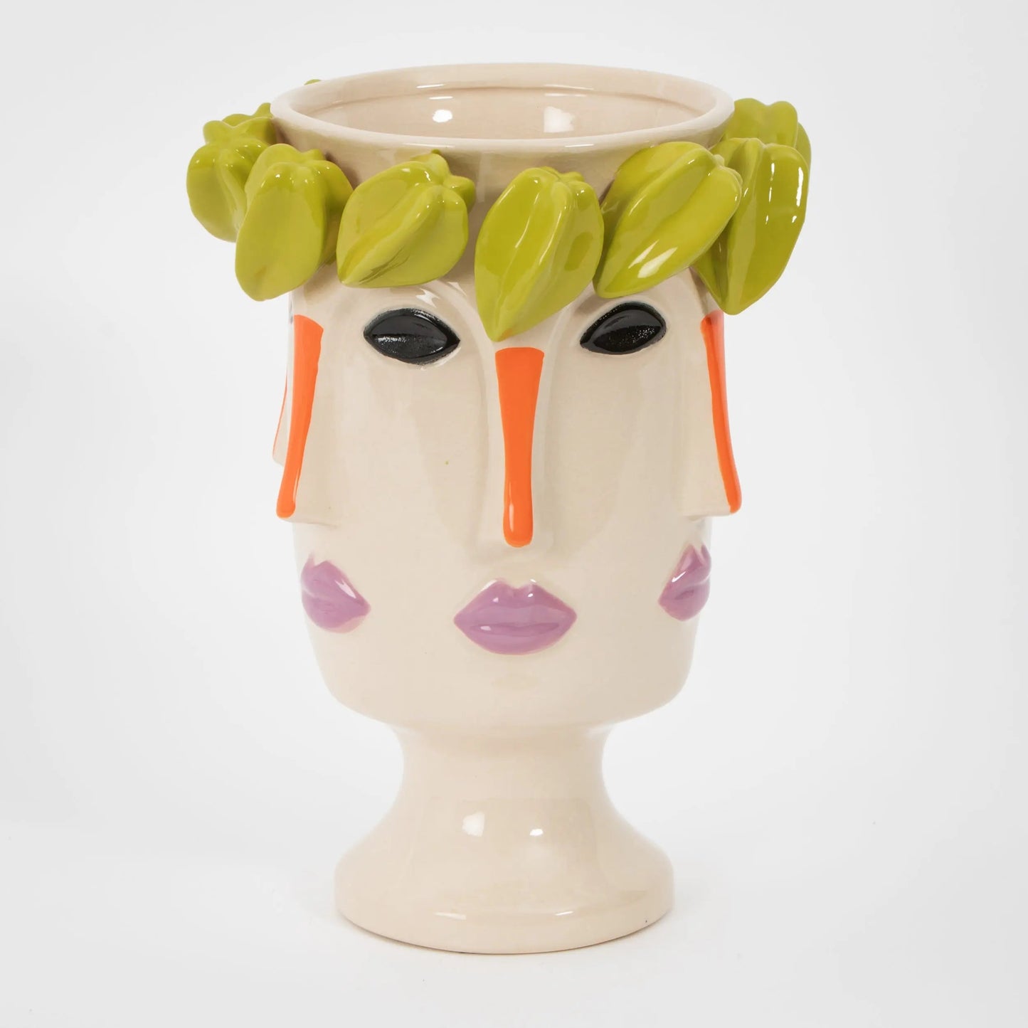 Face It Ceramic Vase
