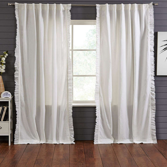 Bohemian Frayed Linen Curtains