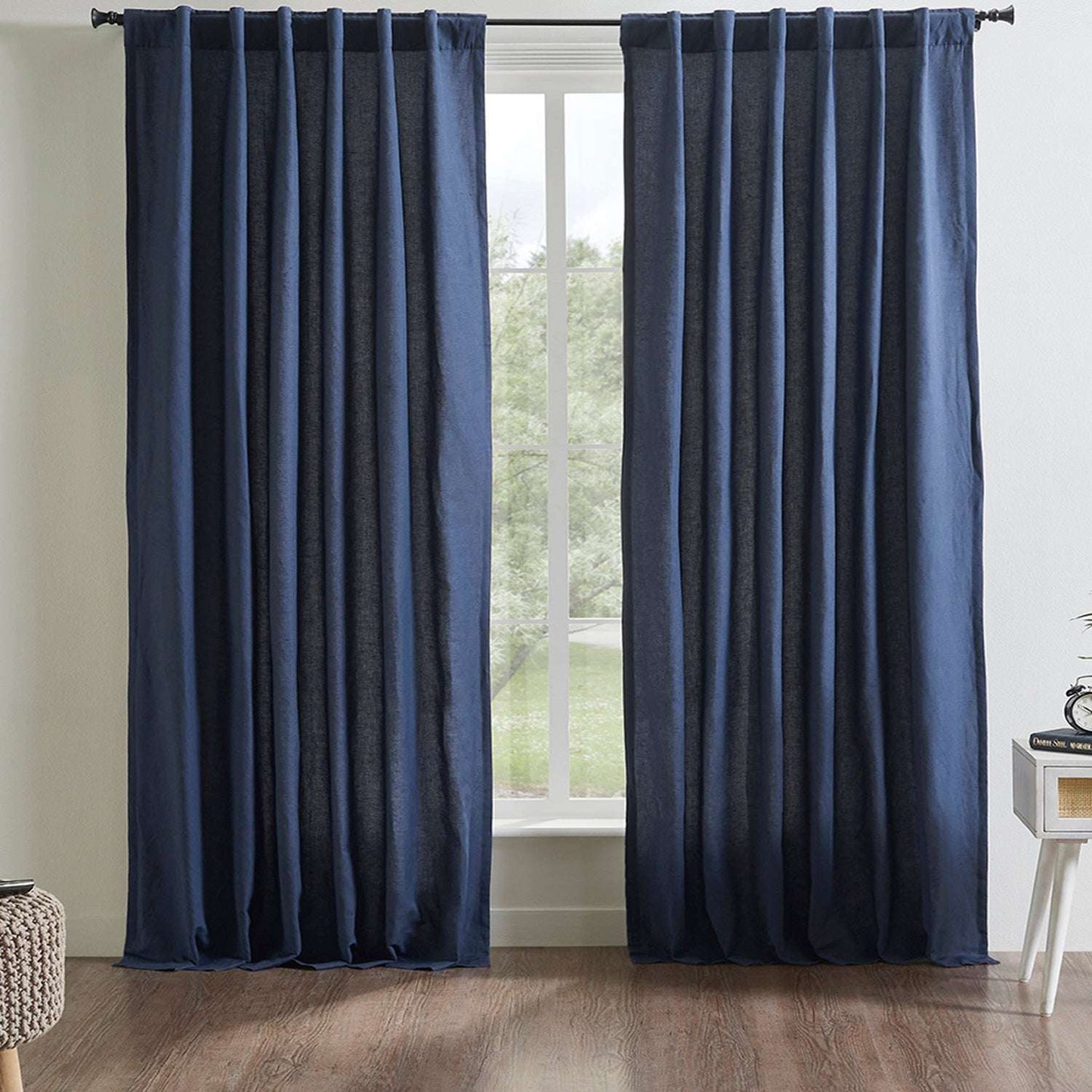 Bedroom Linen Cotton Curtains M07