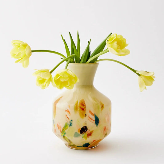 Impressionist Multicoloured Glass Vase