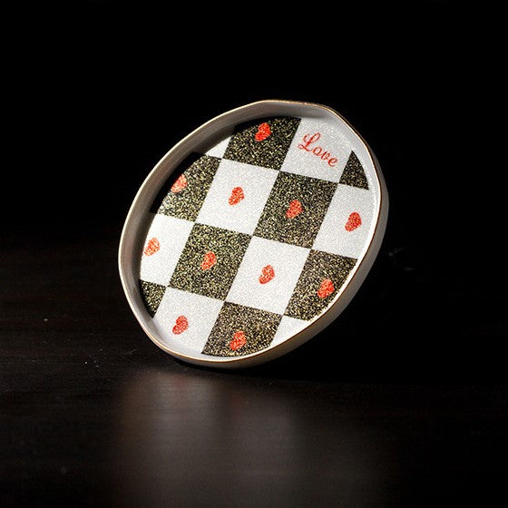 Nordic Ceramic Marseille Insulated Coasters Jewelry Dish Home Decor Storage & Display Y24