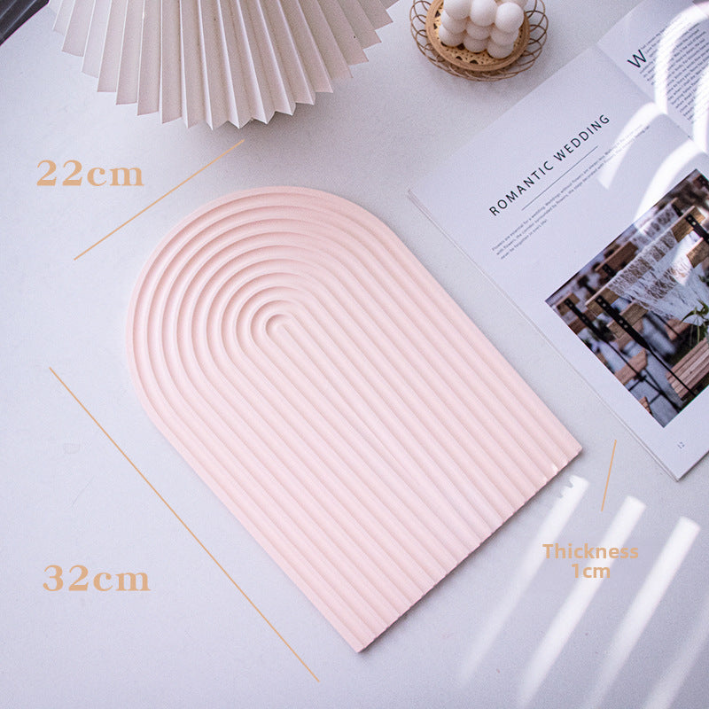 Plaster Jewelry Tray Photo Props Dish Organizer For Home, Office Y42