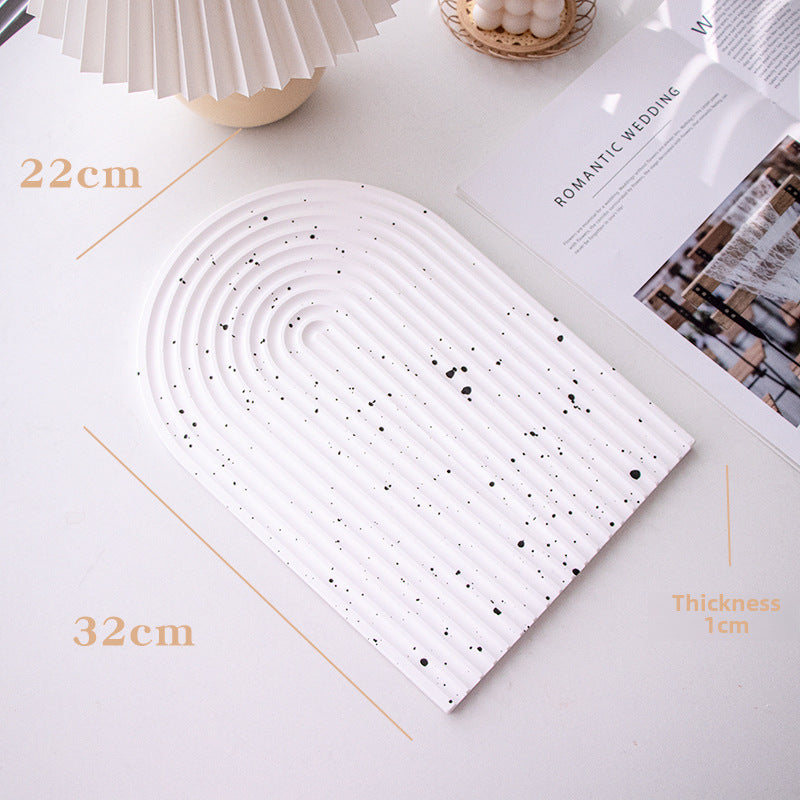 Plaster Jewelry Tray Photo Props Dish Organizer For Home, Office Y42