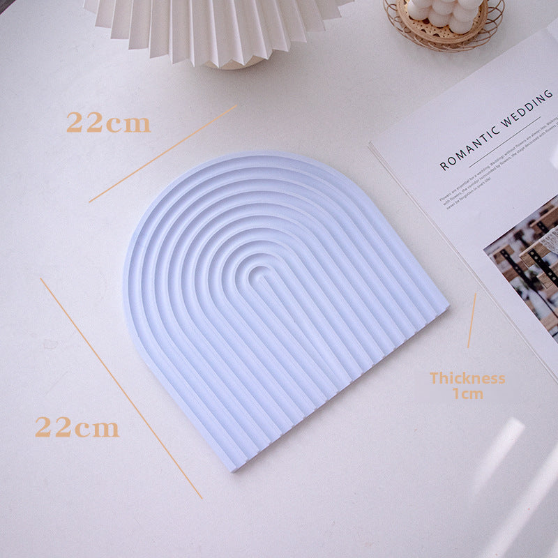 Plaster Jewelry Tray Photo Props Dish Organizer For Home, Office Y42