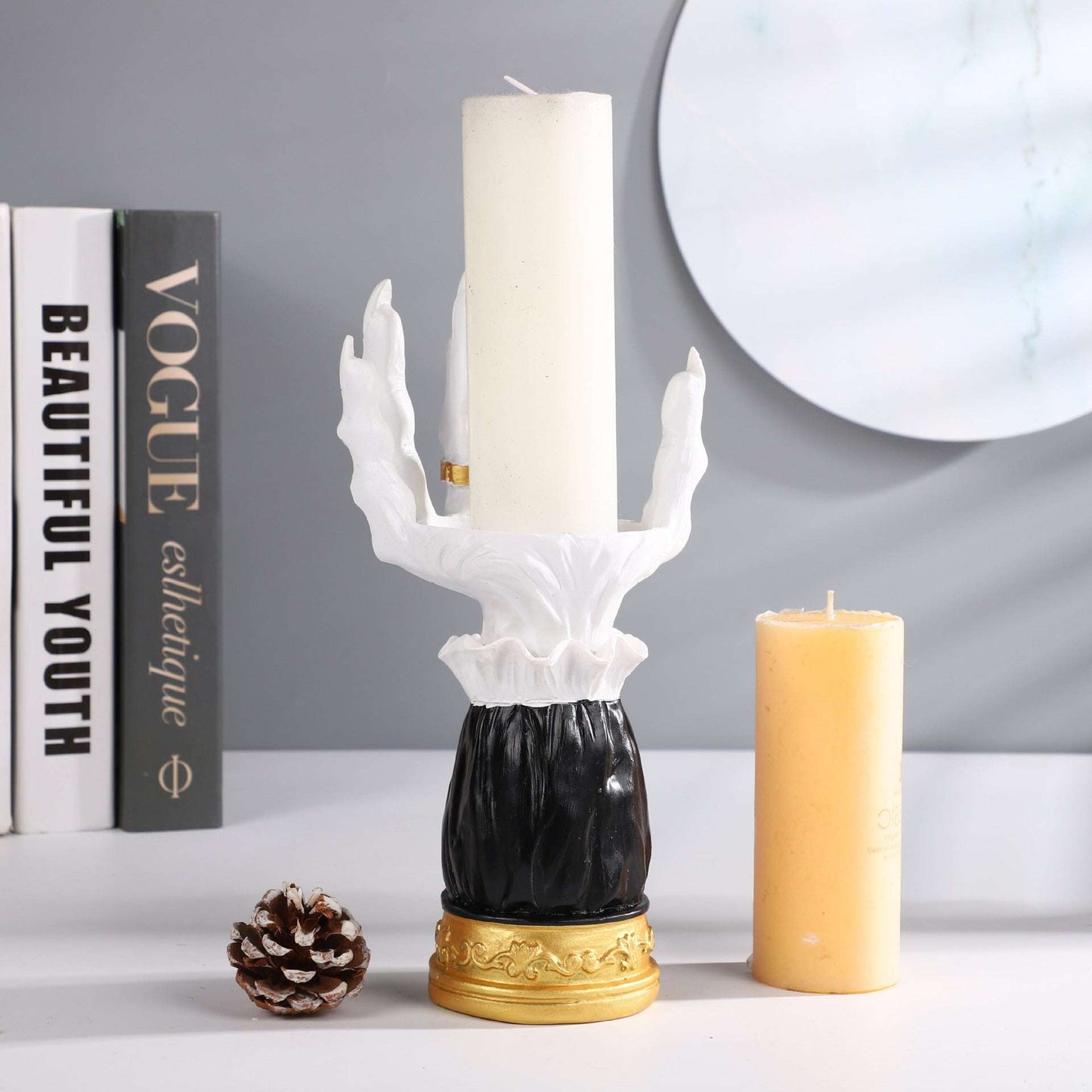 Halloween Witch Hand Candle Holder Atmosphere Decoration Y03