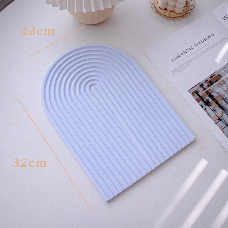 Plaster Jewelry Tray Photo Props Dish Organizer For Home, Office Y42