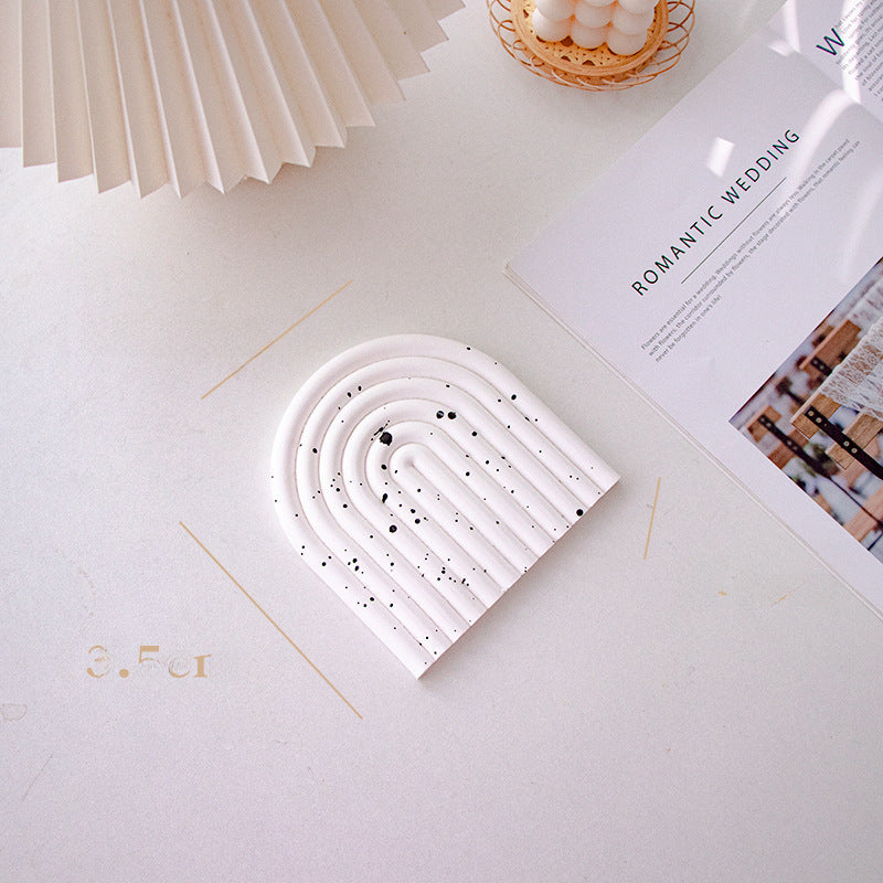 Plaster Jewelry Tray Photo Props Dish Organizer For Home, Office Y42