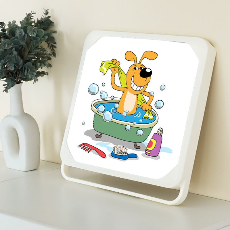 Bathroom Mural Storage Box - Decorative Wall Hanging Folding Shelf Y43