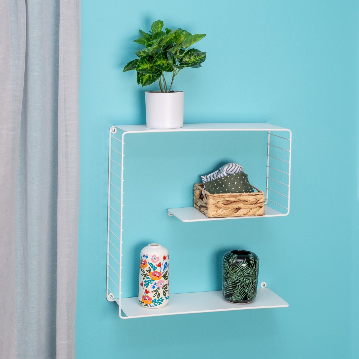 Floating Square Decorative Wall Shelf