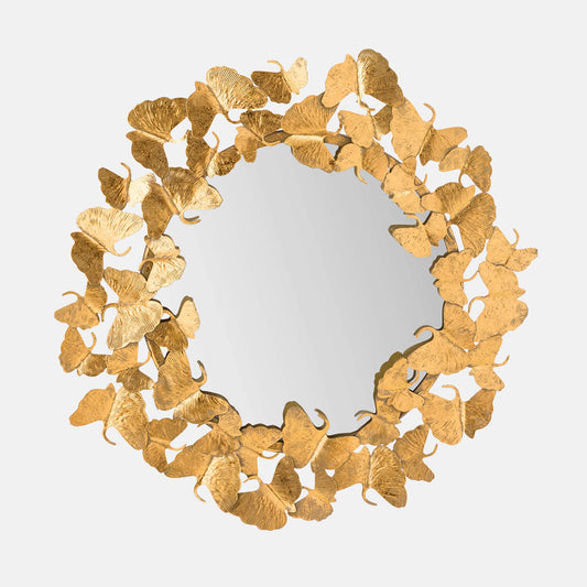 Butterfly Framed Round Mirror M02