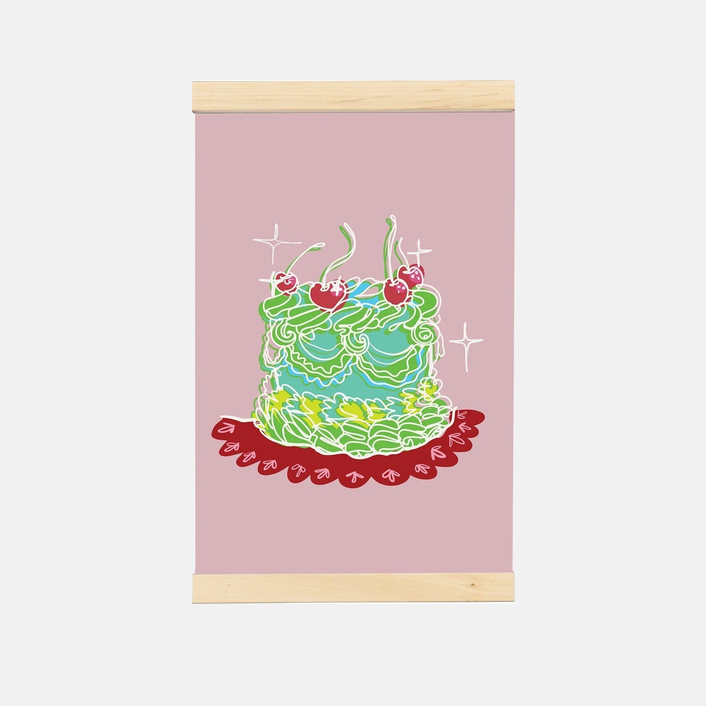 Toile à suspendre « Gâteau » de The Girl Knew York