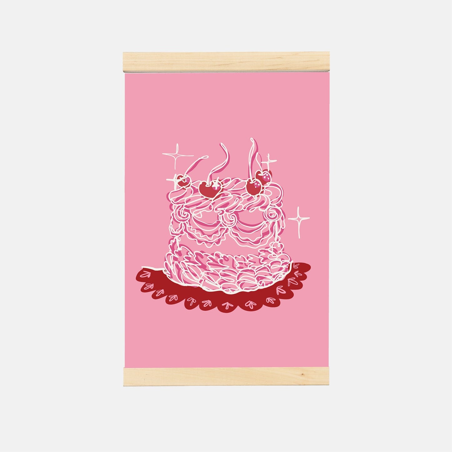 Toile à suspendre « Gâteau » de The Girl Knew York