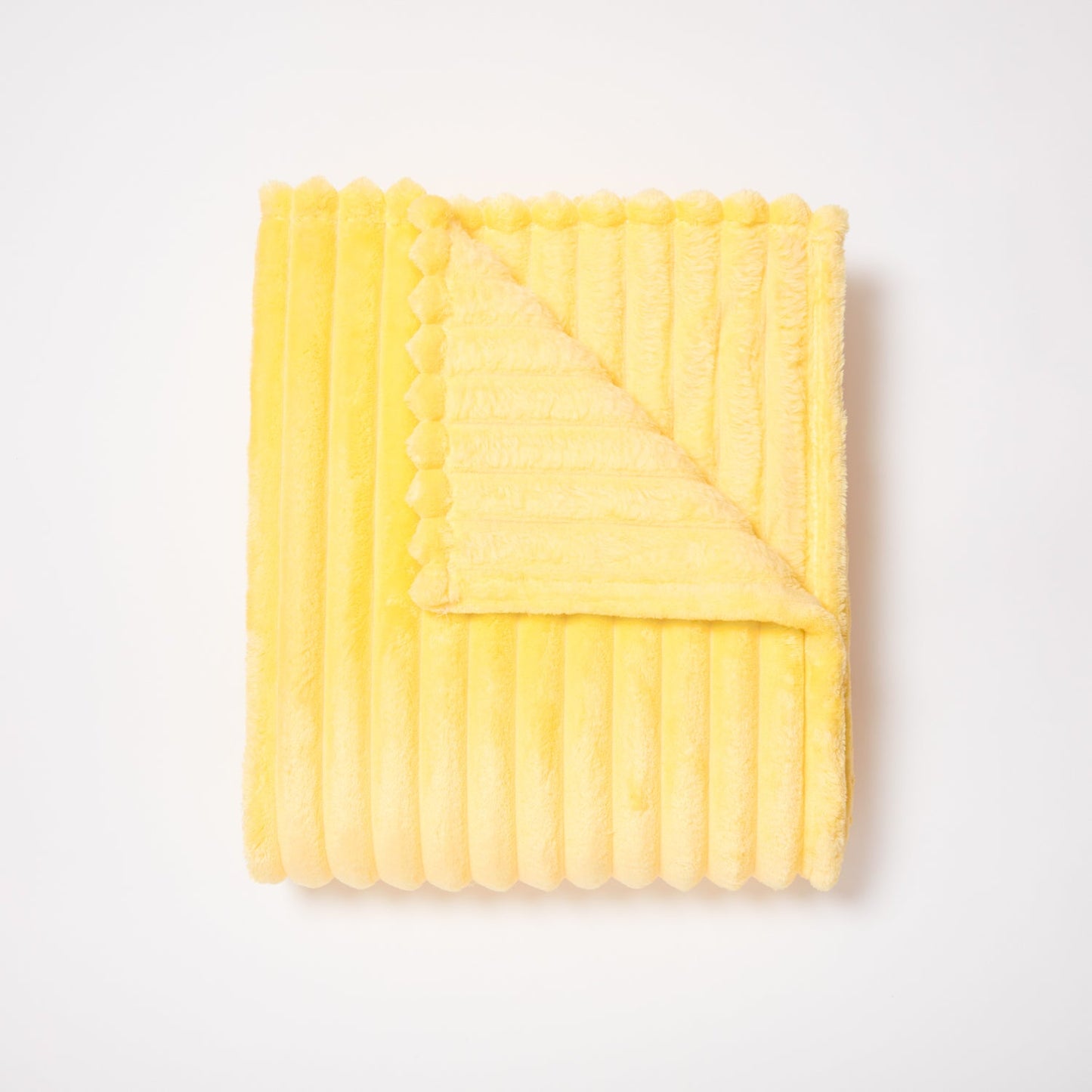 Jordan Plush Ribbed Throw Blanket