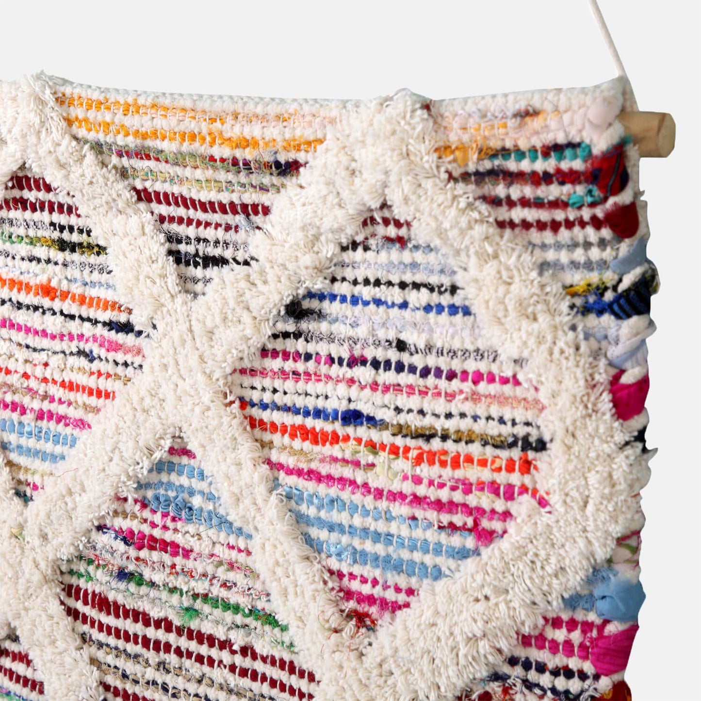 Boho Diamond Tufted Wall Hanging