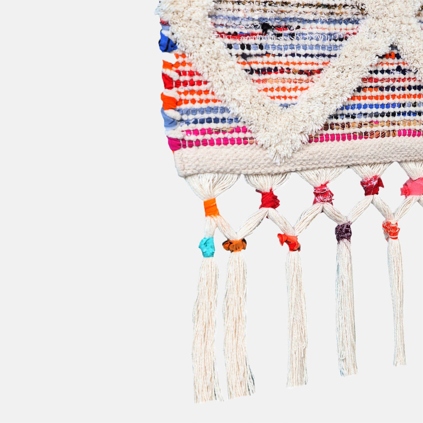 Boho Diamond Tufted Wall Hanging
