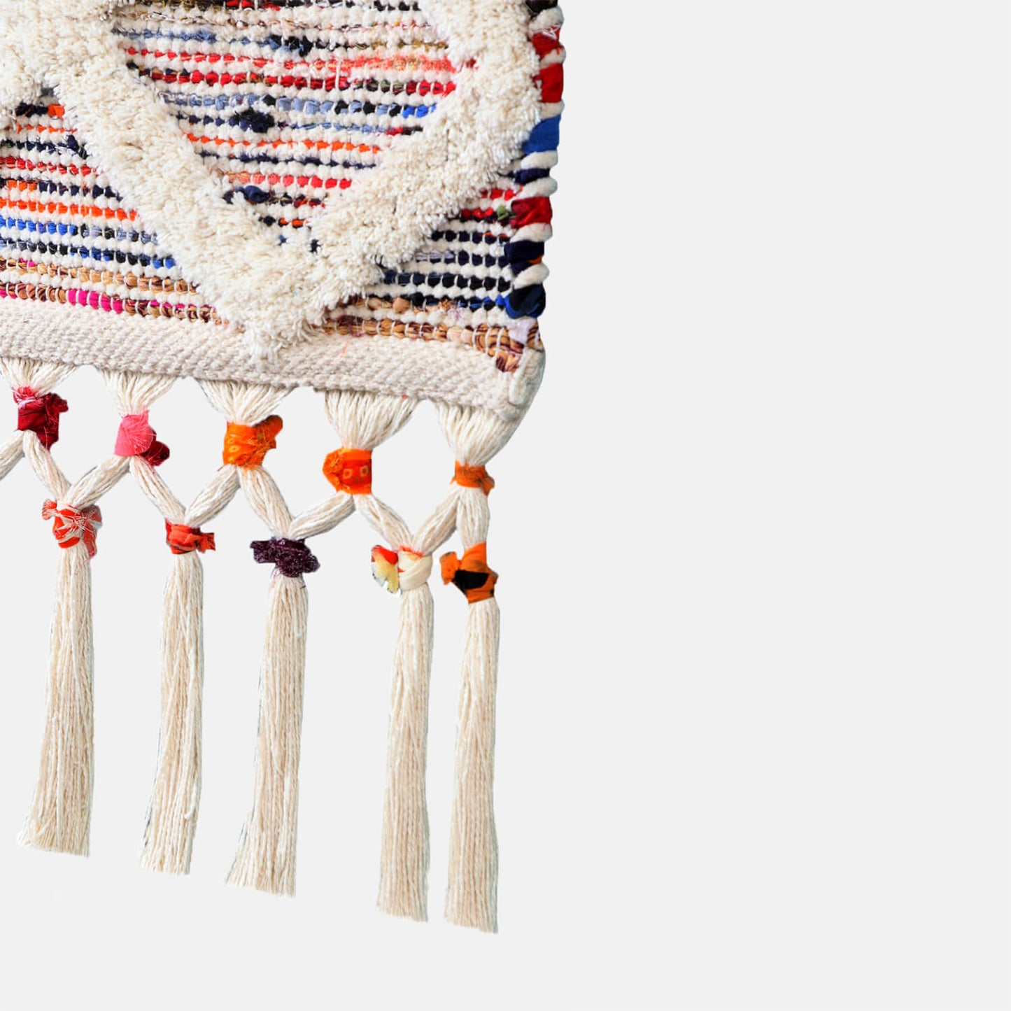 Boho Diamond Tufted Wall Hanging
