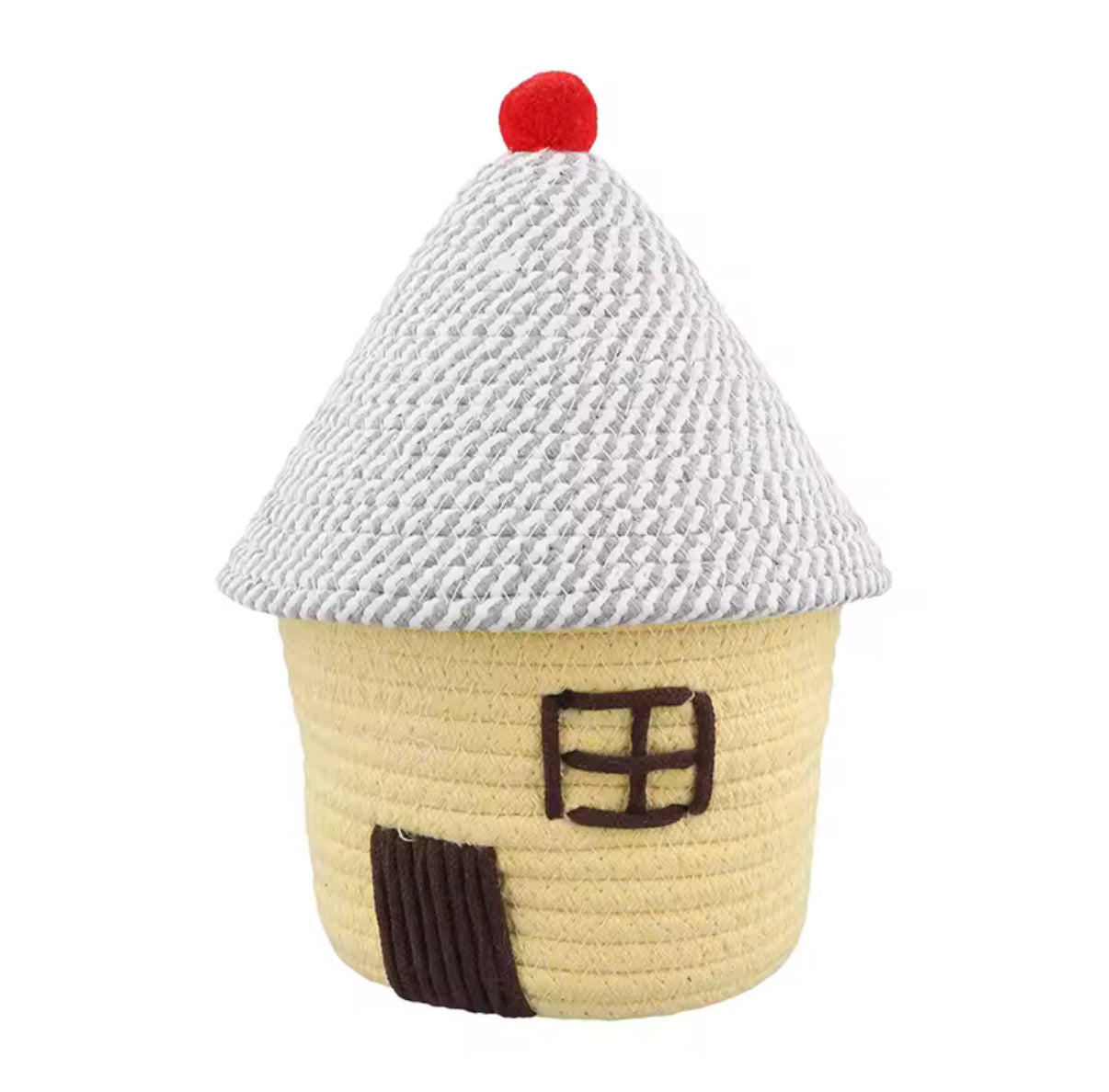 Cesta de almacenamiento con forma de casa kawaii