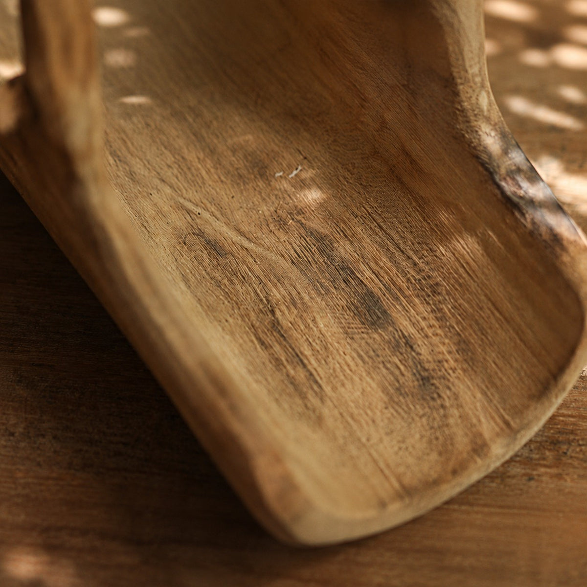 Handcrafted Willow Wood Carry Tray | Natural Serving Tray with Handle