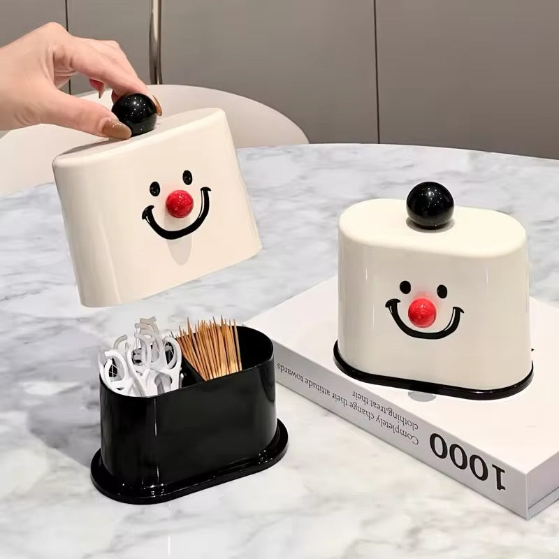 Caja de almacenamiento de maquillaje acrílica Smile