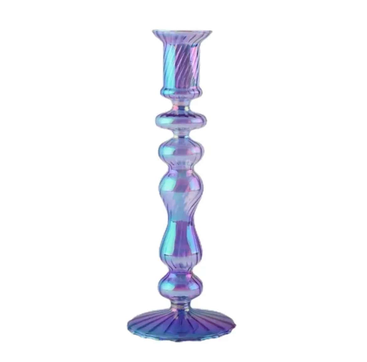 Jarrones de cristal morado