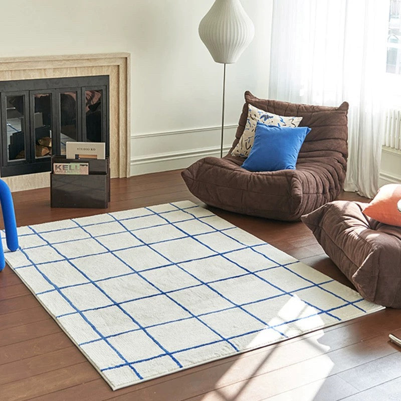 Bedroom Checkered Rug