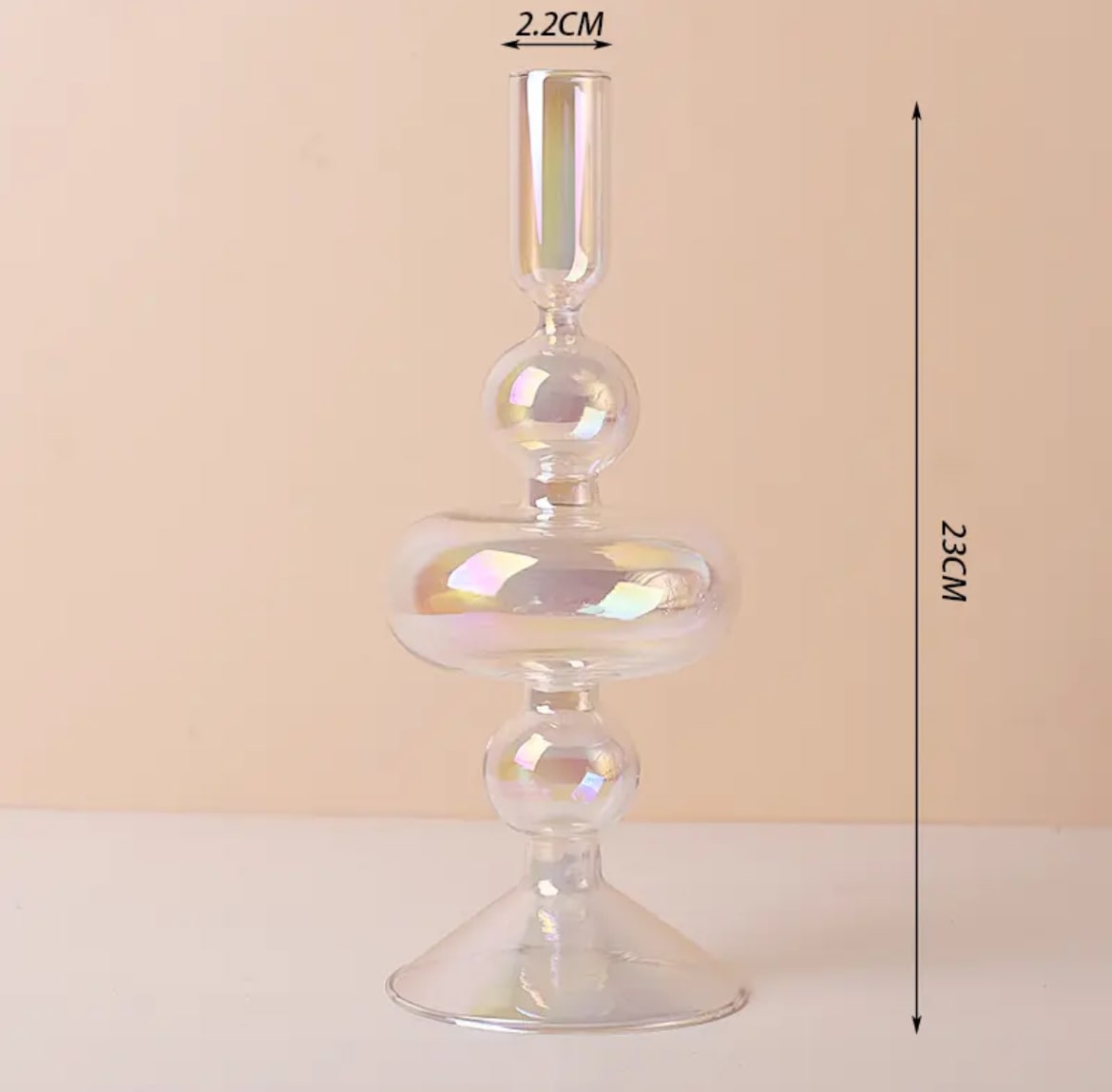 Taper Glass Candlestick Holder YP40