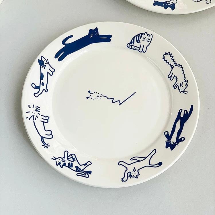 Plato de cerámica vintage coreano YP43