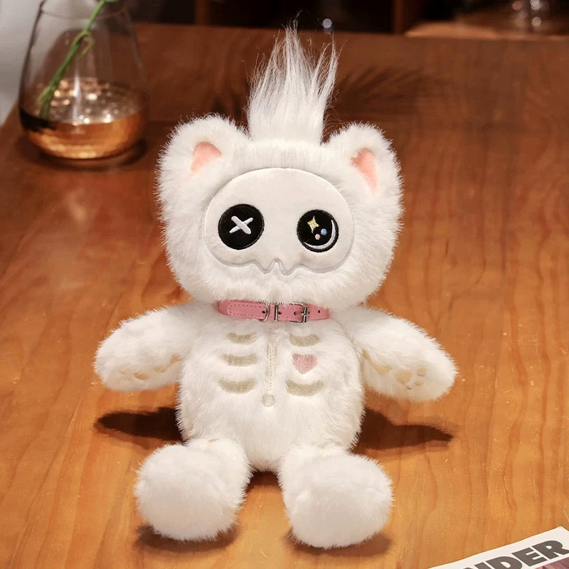 Kawaii Skeleton Cat Plush Toy