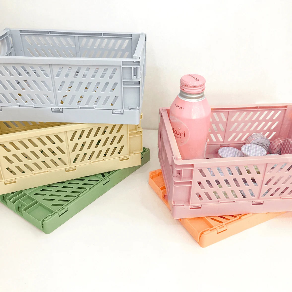 Cajas de almacenamiento de colores pastel