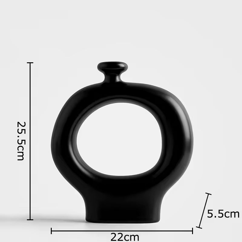 Minimalist Striped Ceramic Vase Set YP133