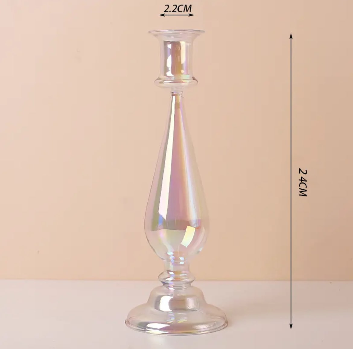 Taper Glass Candlestick Holder YP40