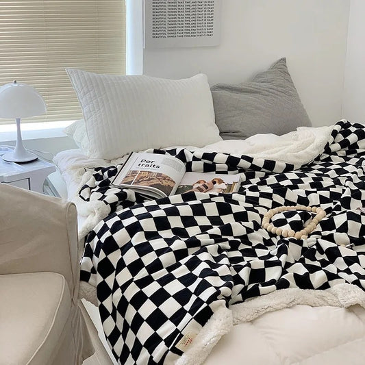 Nordic Checkerboard Blanket YP56