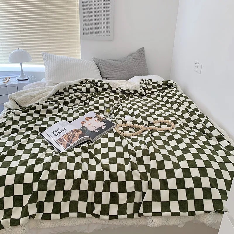 Nordic Checkerboard Blanket YP56