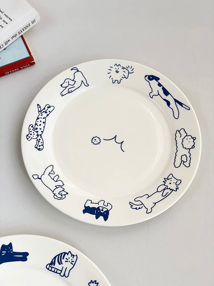 Plato de cerámica vintage coreano YP43