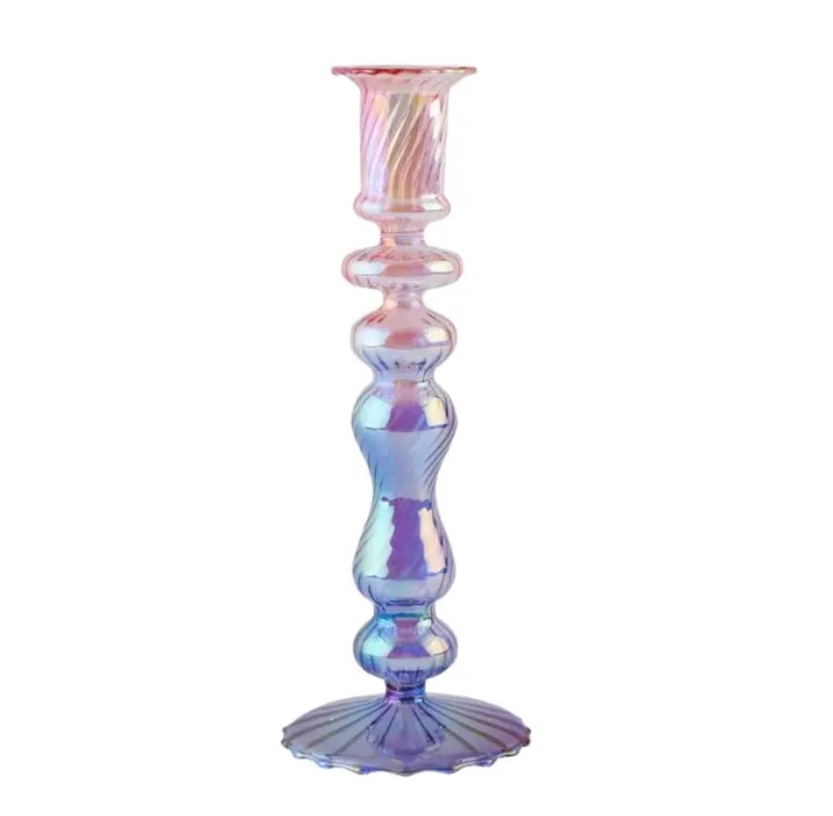 Jarrones de cristal morado