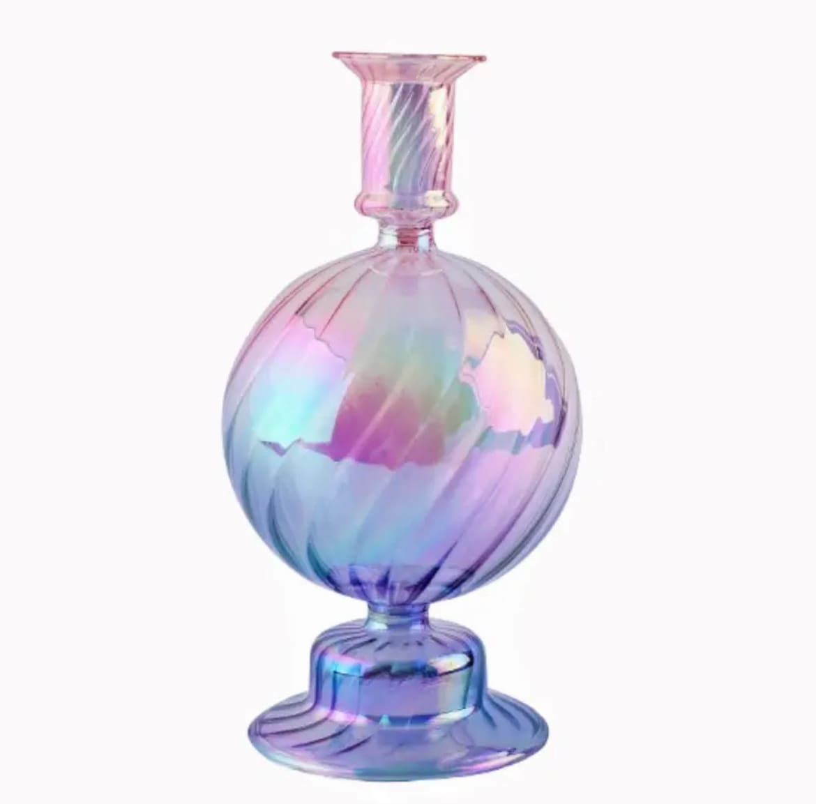 Jarrones de cristal morado