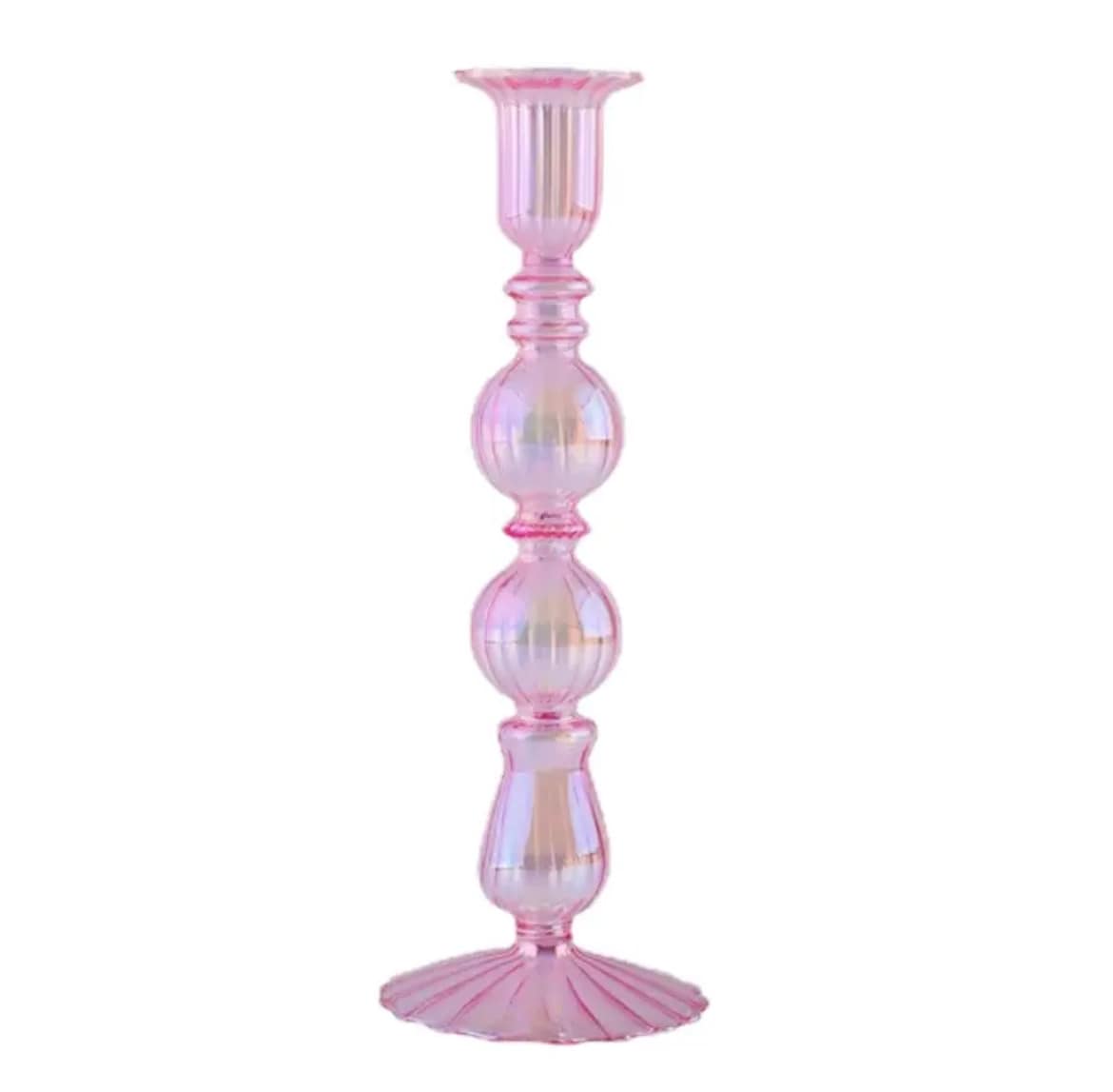 Jarrones de cristal morado