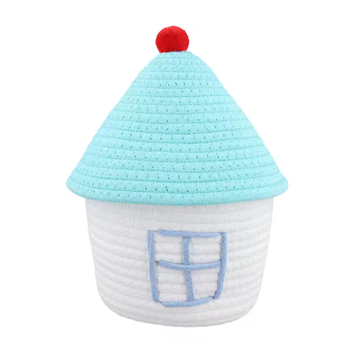 Cesta de almacenamiento con forma de casa kawaii
