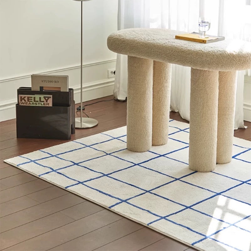 Bedroom Checkered Rug