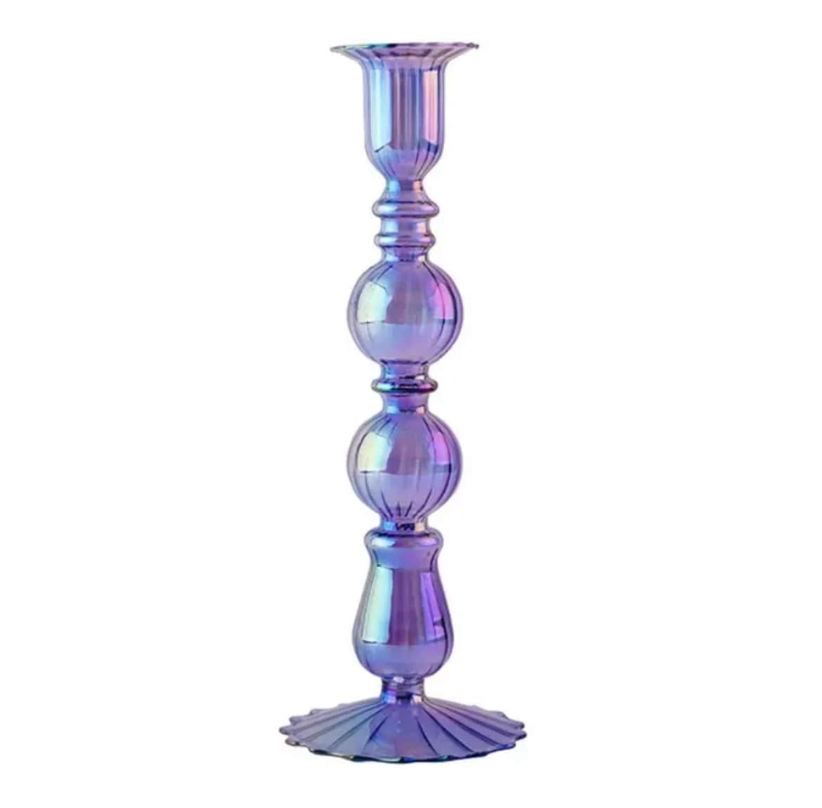 Jarrones de cristal morado